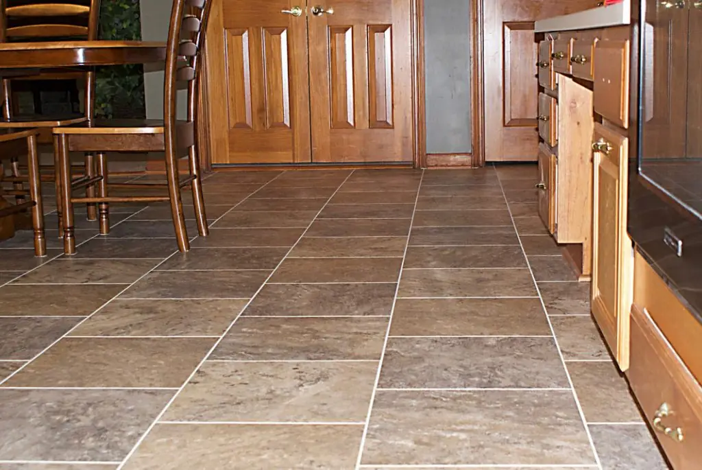 Tile kitchen floor installation in Columbus, OH