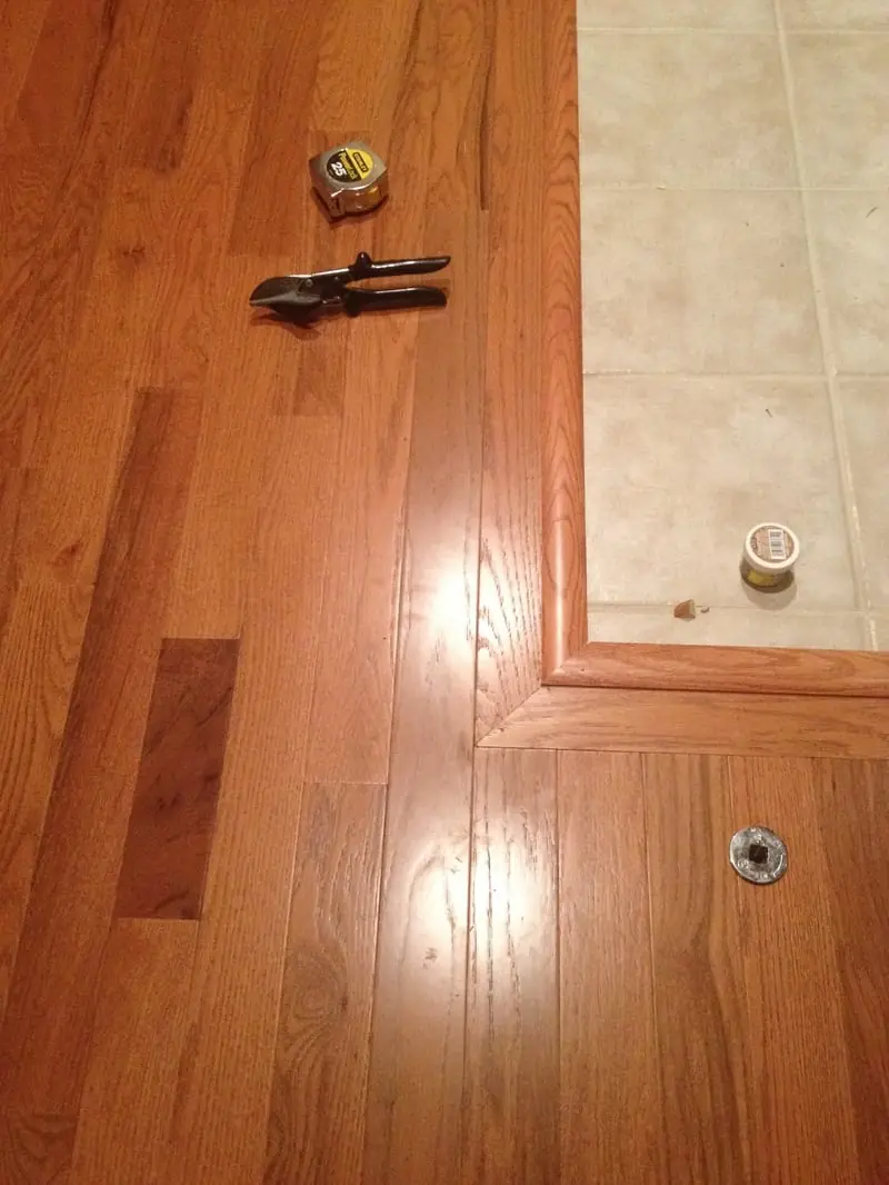Hardwood installation open floor plan