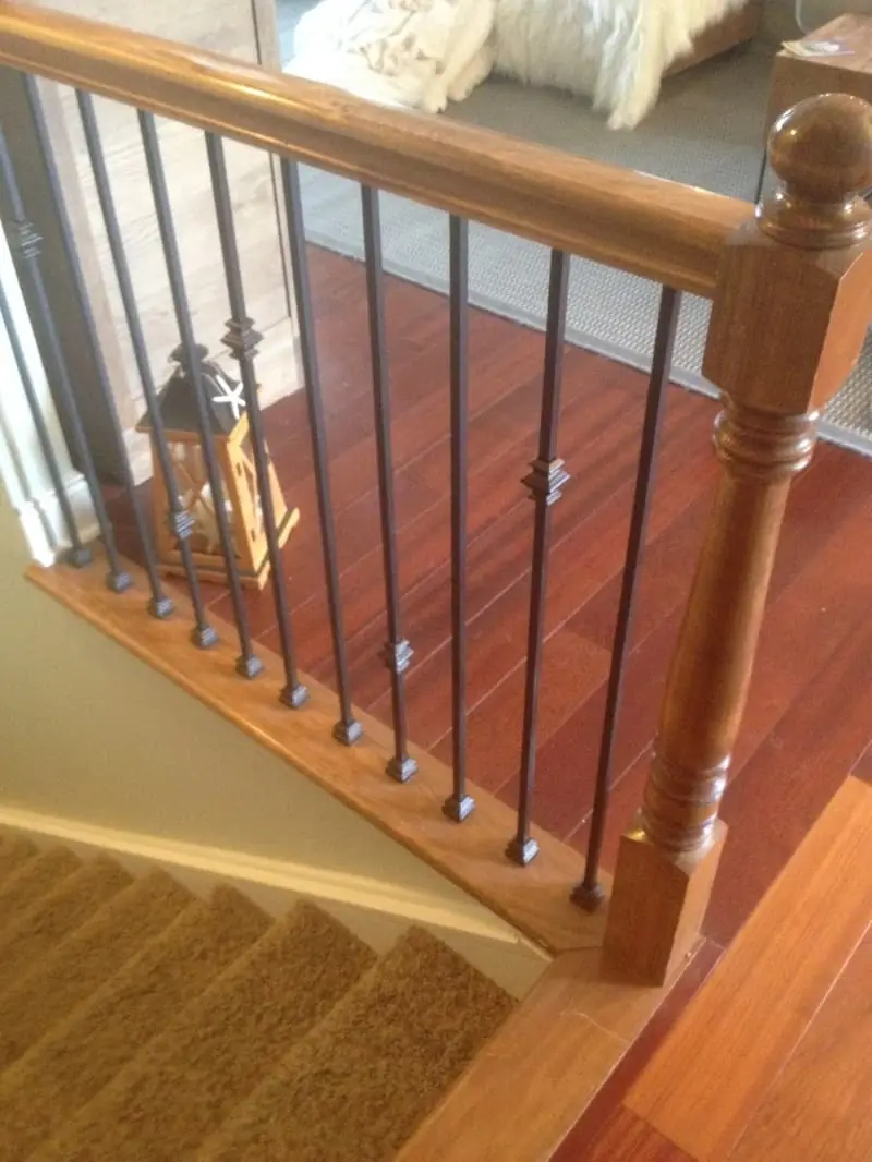 Cherry Hardwood Stair Landing, Central Ohio