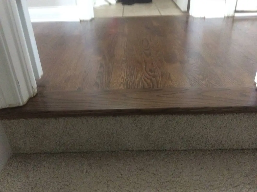 Dark Oak Stair Landing, Central Ohio